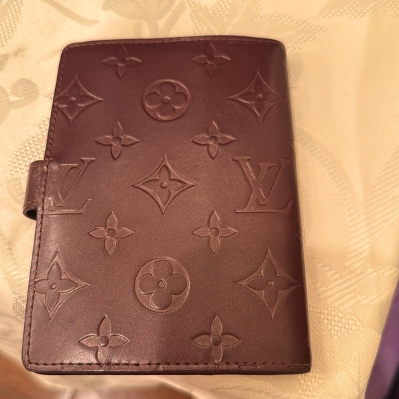 Louis Vuitton Matte Vernis agenda PM PLUM— can bundle with matching LV Stockton - Picture 2 of 5